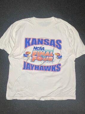 Vintage Kansas Jayhawks 2002 basketball final four ncaa graphic shirt size xl